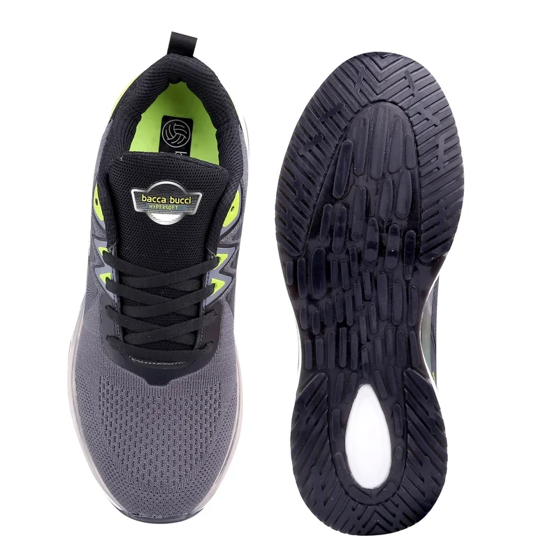 Bacca Bucci Grey Hypersoft Series Ultra-Rebounce Running Shoes for Men | Best Price UAE